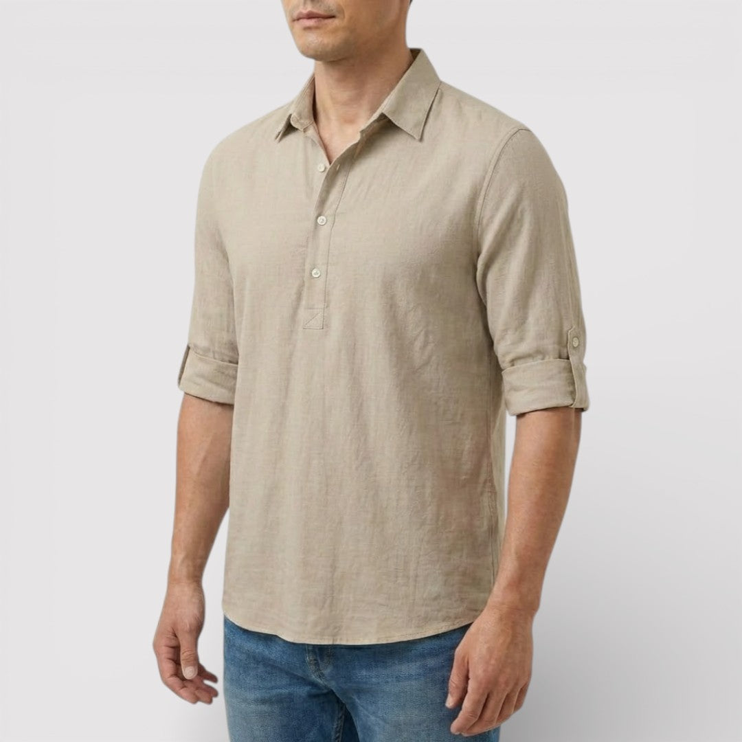 FABIO 春夏リネン・ポロシャツ