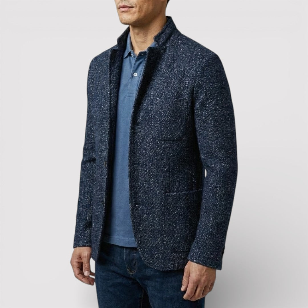 HEIKO ストレッチ・スタンドカラー・ブレザー