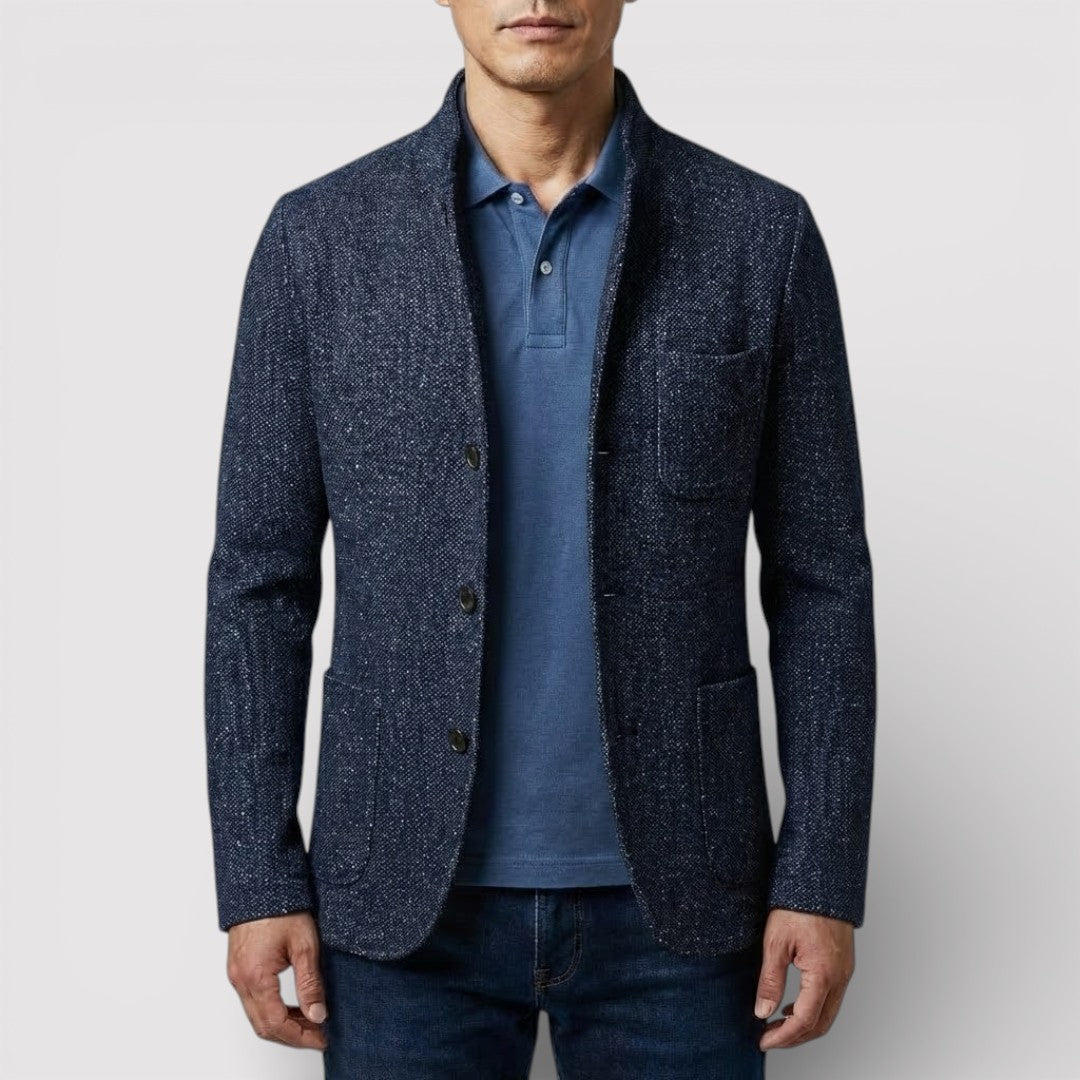 HEIKO ストレッチ・スタンドカラー・ブレザー