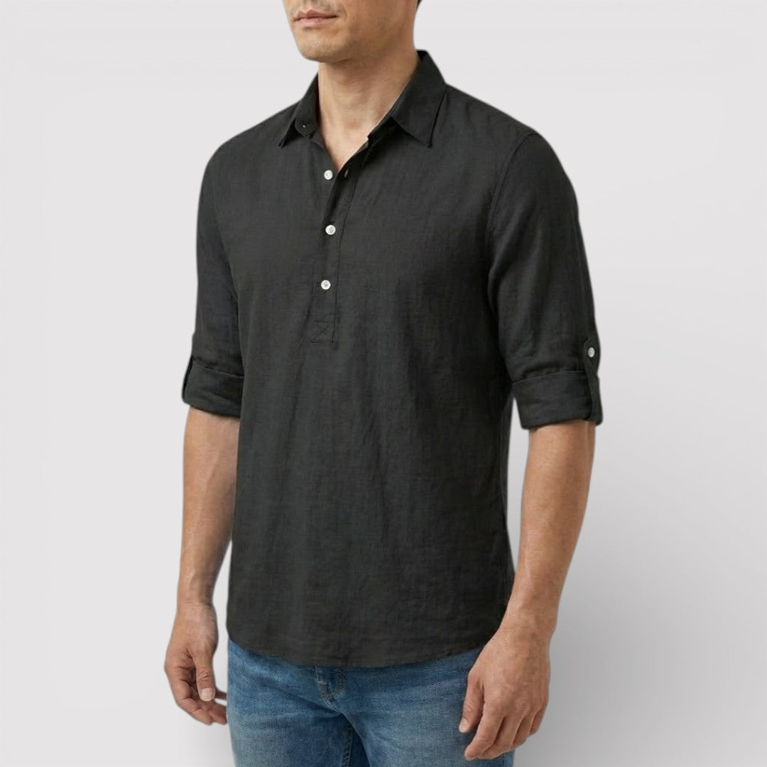 FABIO 春夏リネン・ポロシャツ