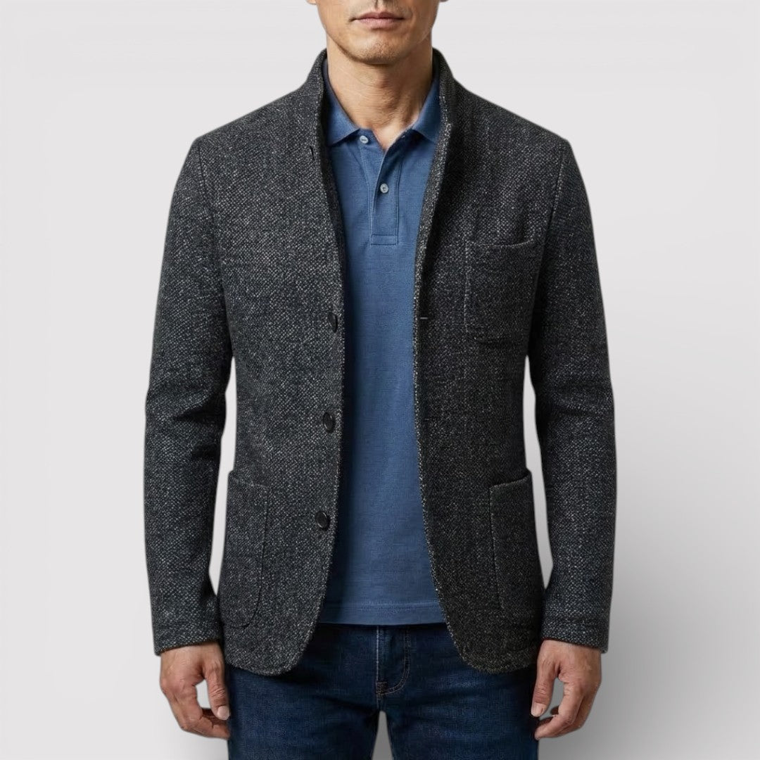 HEIKO ストレッチ・スタンドカラー・ブレザー