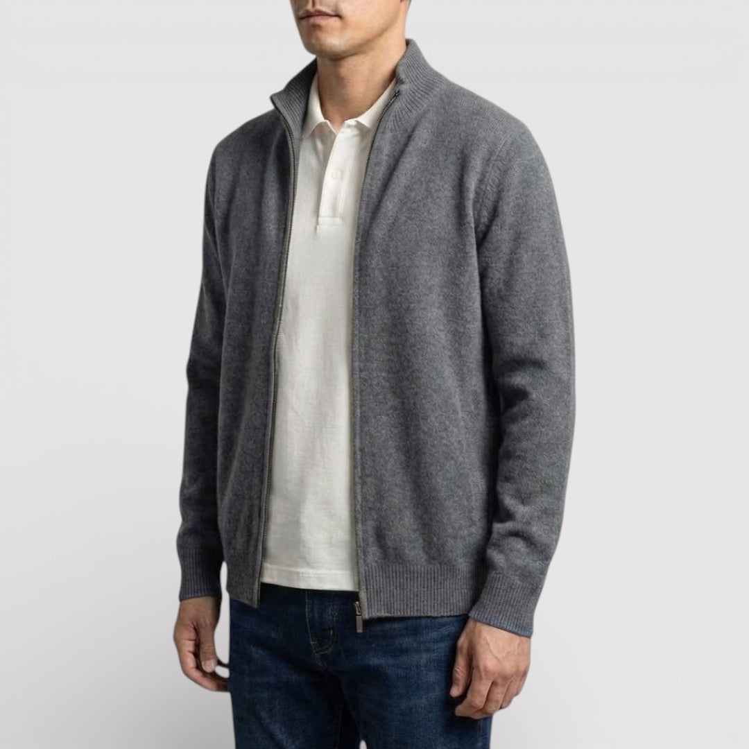 BRIAN レギュラー・ジップ・ニット・セーター