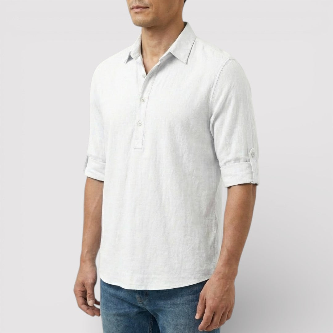 FABIO 春夏リネン・ポロシャツ