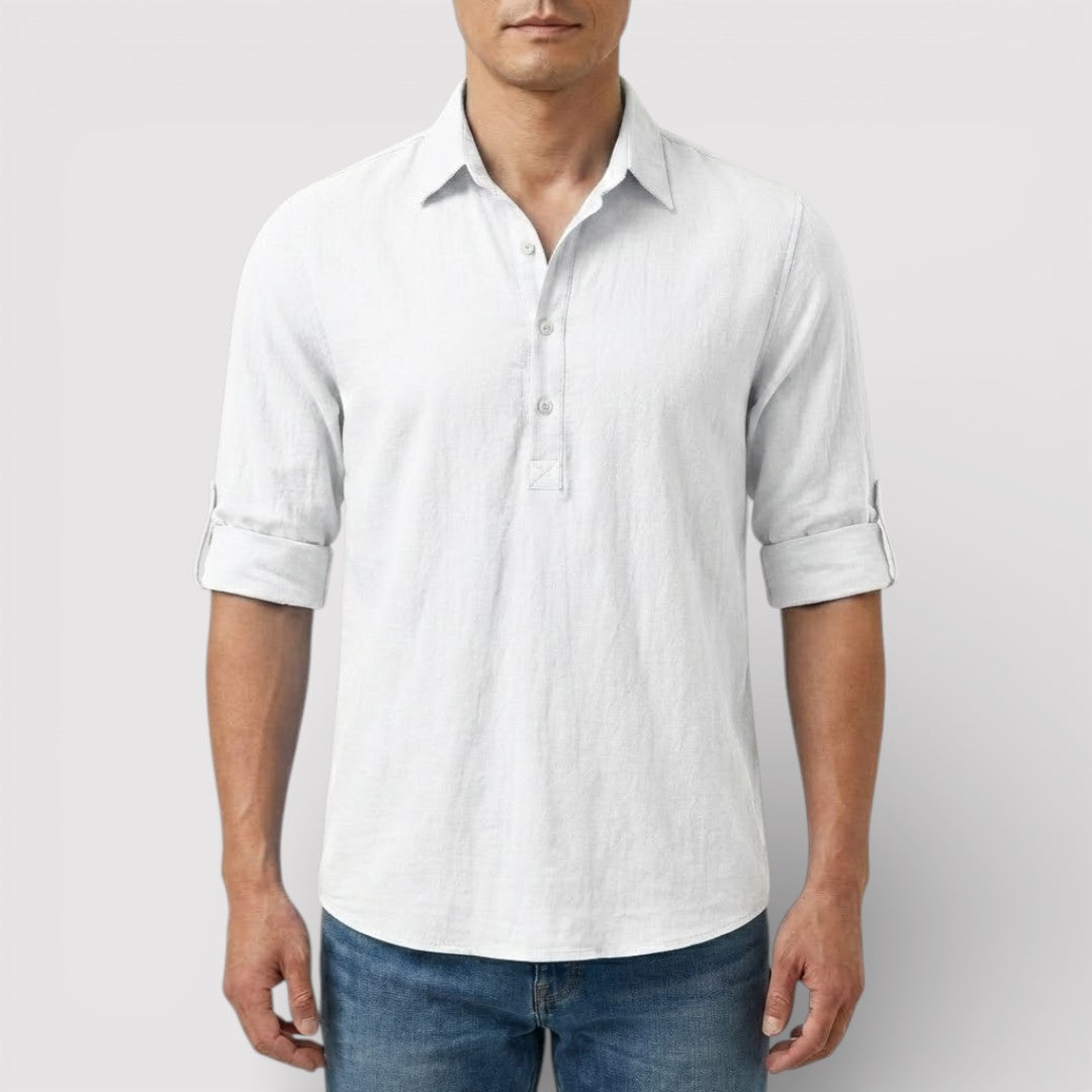 FABIO 春夏リネン・ポロシャツ