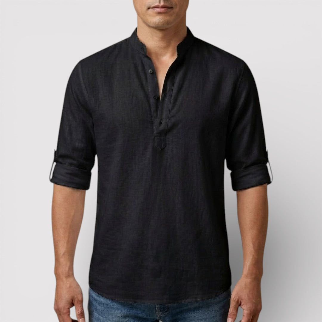 BRENO 春夏バンドカラーシャツ