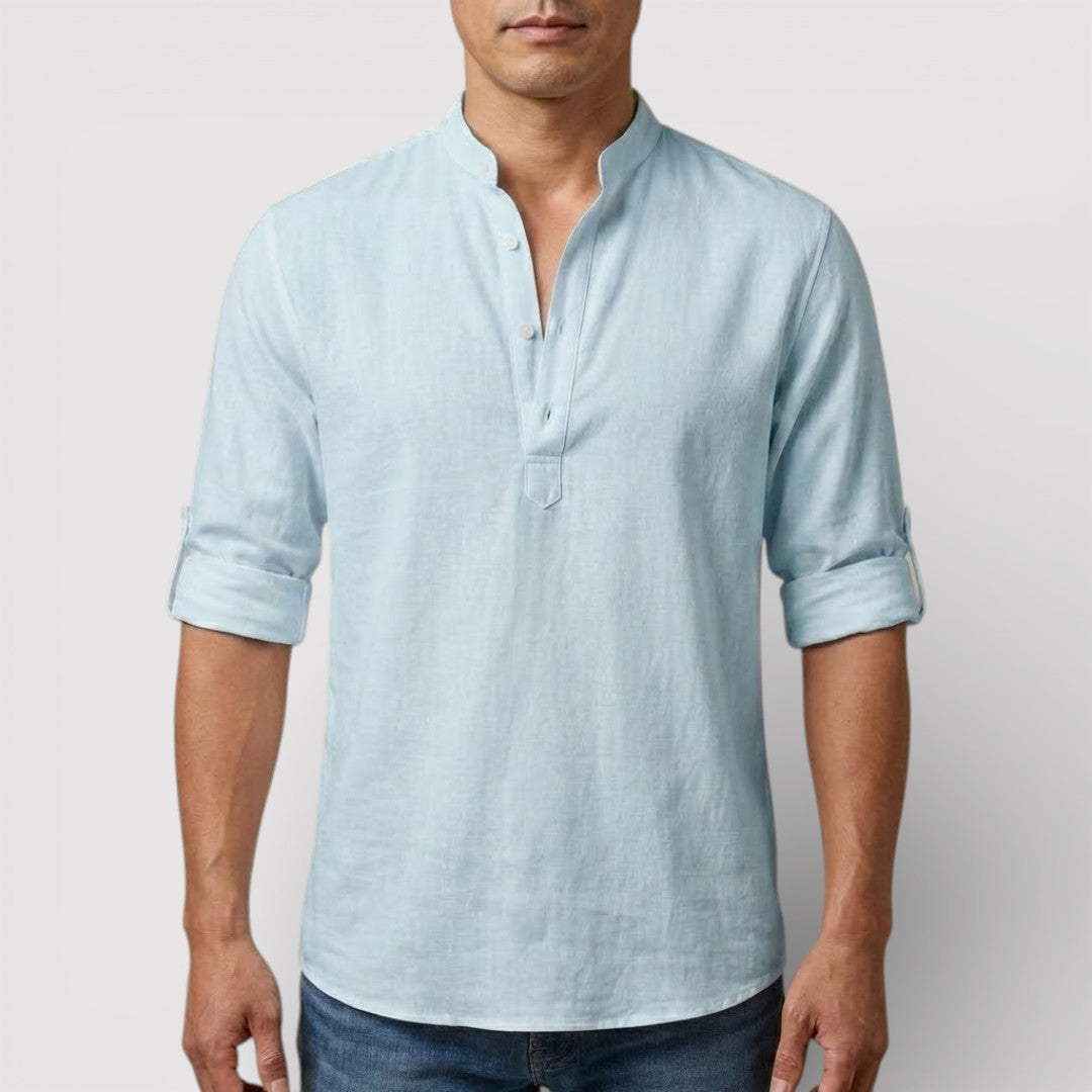 BRENO 春夏バンドカラーシャツ