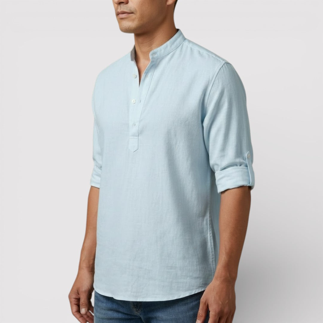 BRENO 春夏バンドカラーシャツ