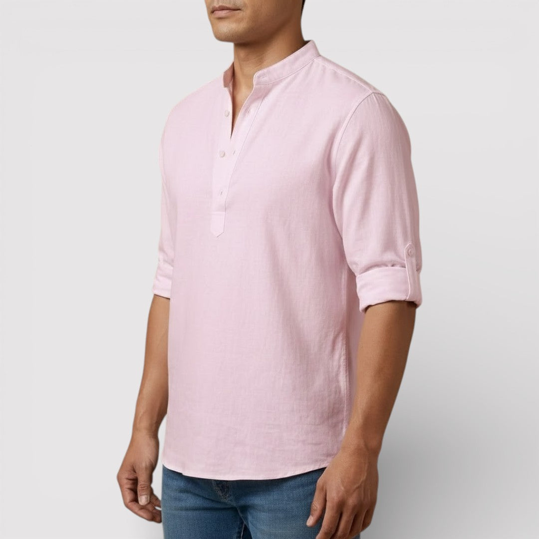 BRENO 春夏バンドカラーシャツ