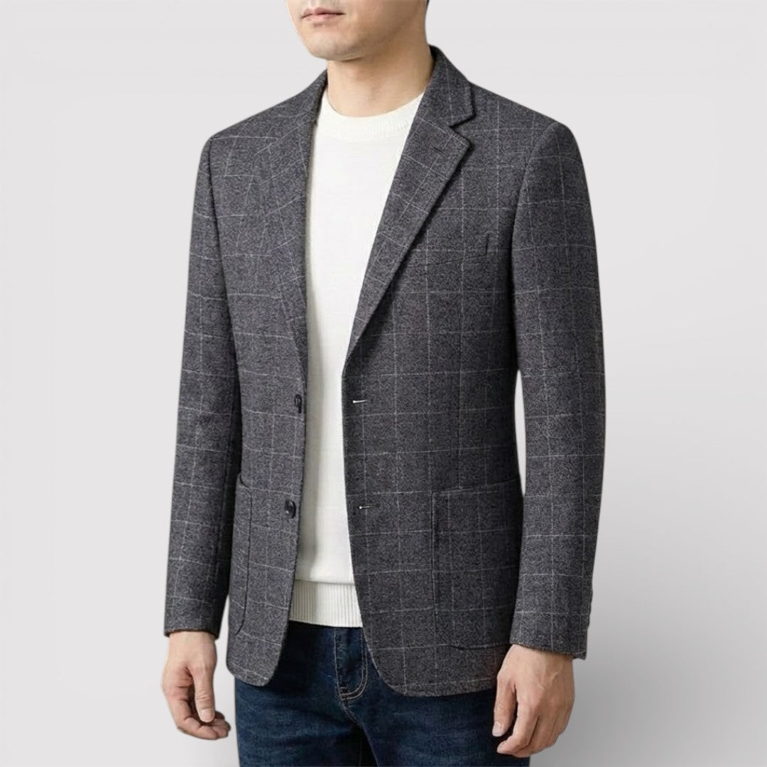 NICK プレミアム・チェック・ブレザー