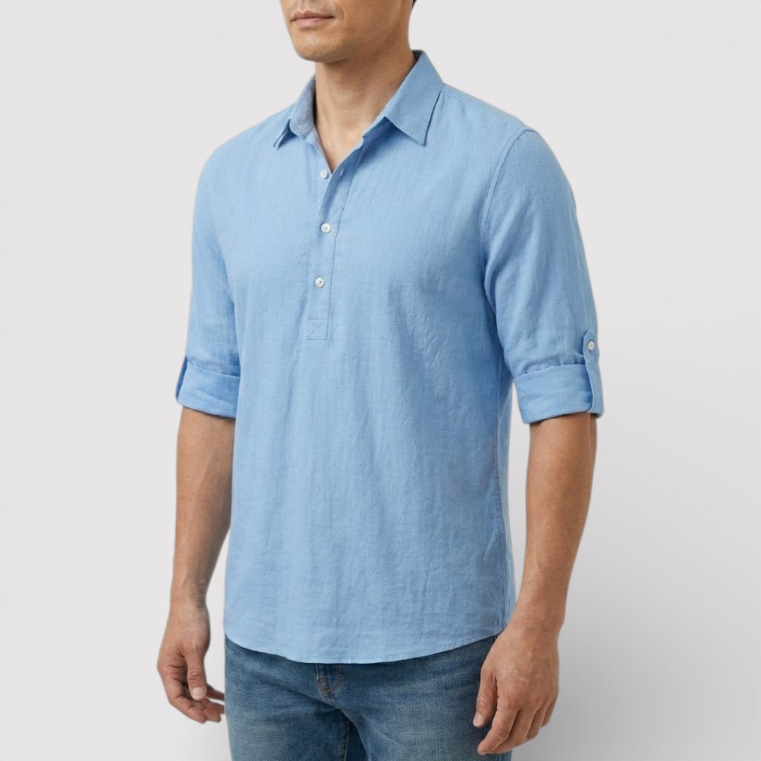 FABIO 春夏リネン・ポロシャツ