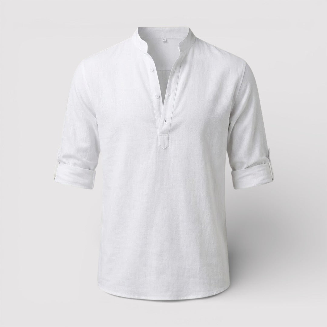 BRENO 春夏バンドカラーシャツ